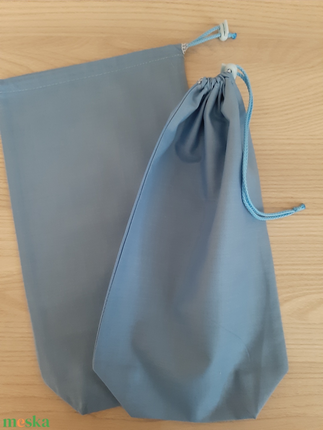 Bármitartó zsákocska szett - világos farmerkék - táska & tok - bevásárlás & shopper táska - shopper, textiltáska, szatyor - Meska.hu