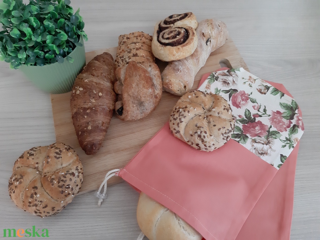 Bármitartó zsákocska szett - romantikus rózsákkal, vintage színvilágban - táska & tok - bevásárlás & shopper táska - shopper, textiltáska, szatyor - Meska.hu