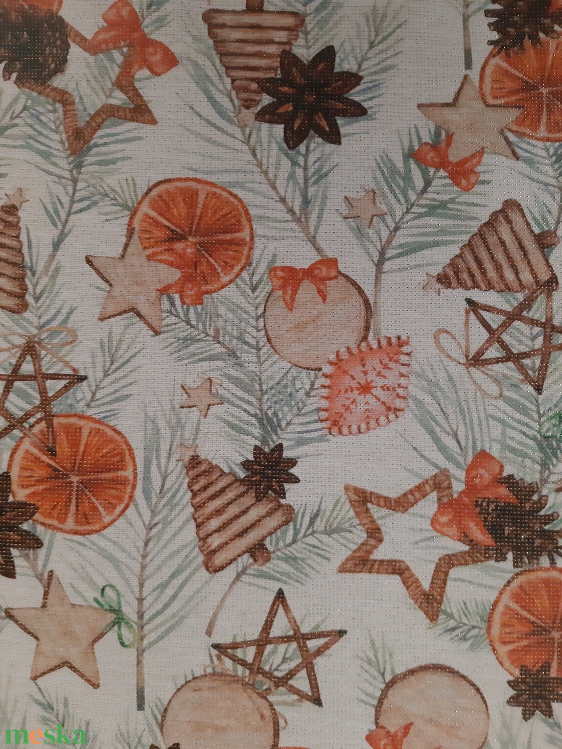 Ünnepi asztalközép, terítő - karácsonyi illatok, arany szállal szőve - otthon & életmód - konyhafelszerelés, tálalás - tálalás - terítő - Meska.hu