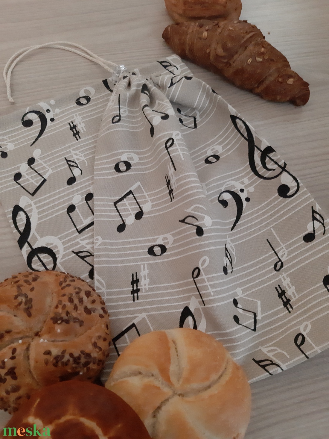 Textil zsákocska szett - natúr színvilágban - táska & tok - bevásárlás & shopper táska - shopper, textiltáska, szatyor - Meska.hu