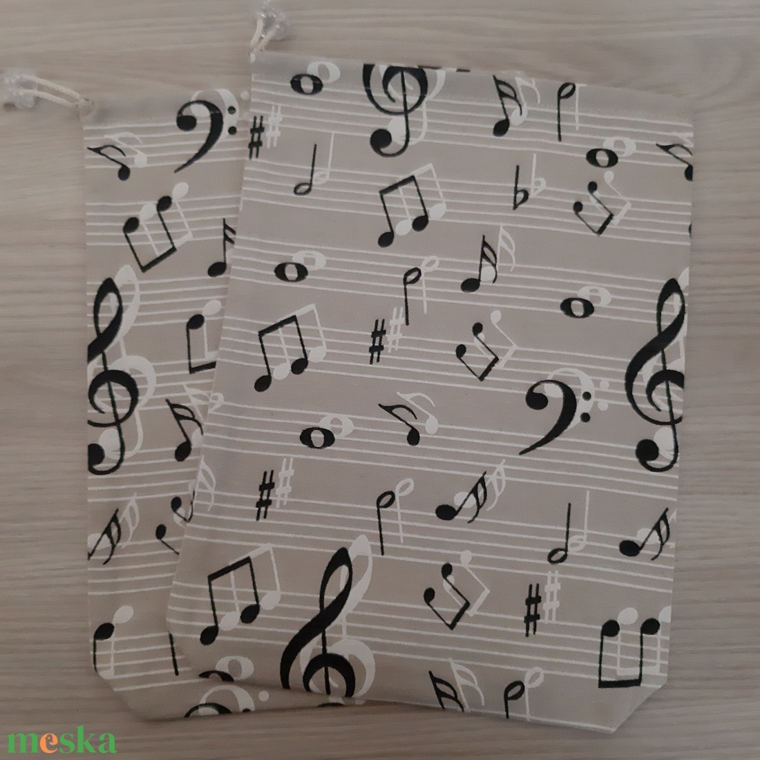 Textil zsákocska szett - natúr színvilágban - táska & tok - bevásárlás & shopper táska - shopper, textiltáska, szatyor - Meska.hu