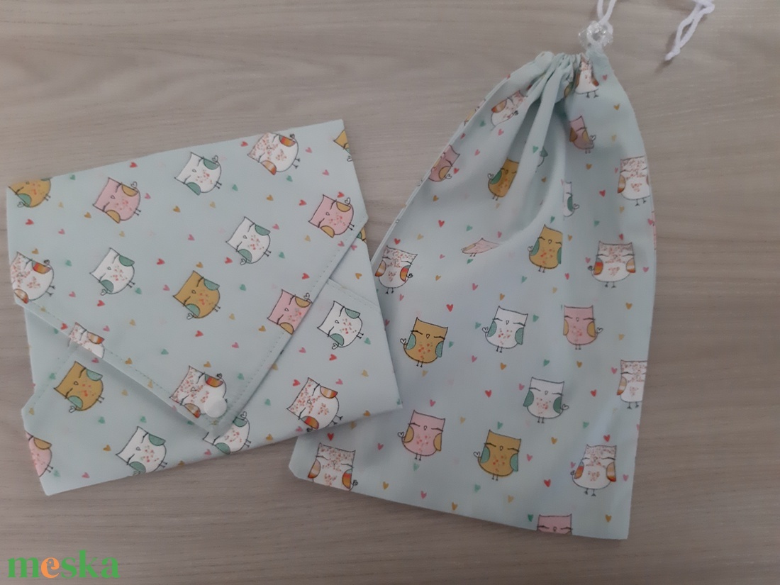 Prémium tízórais szett (2 db-os) gyerekeknek - menta, baglyos, csajos színvilágban - otthon & életmód - konyhafelszerelés, tálalás - konyhai textil - szalvéta - Meska.hu Prémium tízórais szett (2 db-os) gyerekeknek - menta, baglyos, csajos színvilágban - otthon & életmód - konyhafelszerelés, tálalás - konyhai textil - szalvéta - Meska.hu