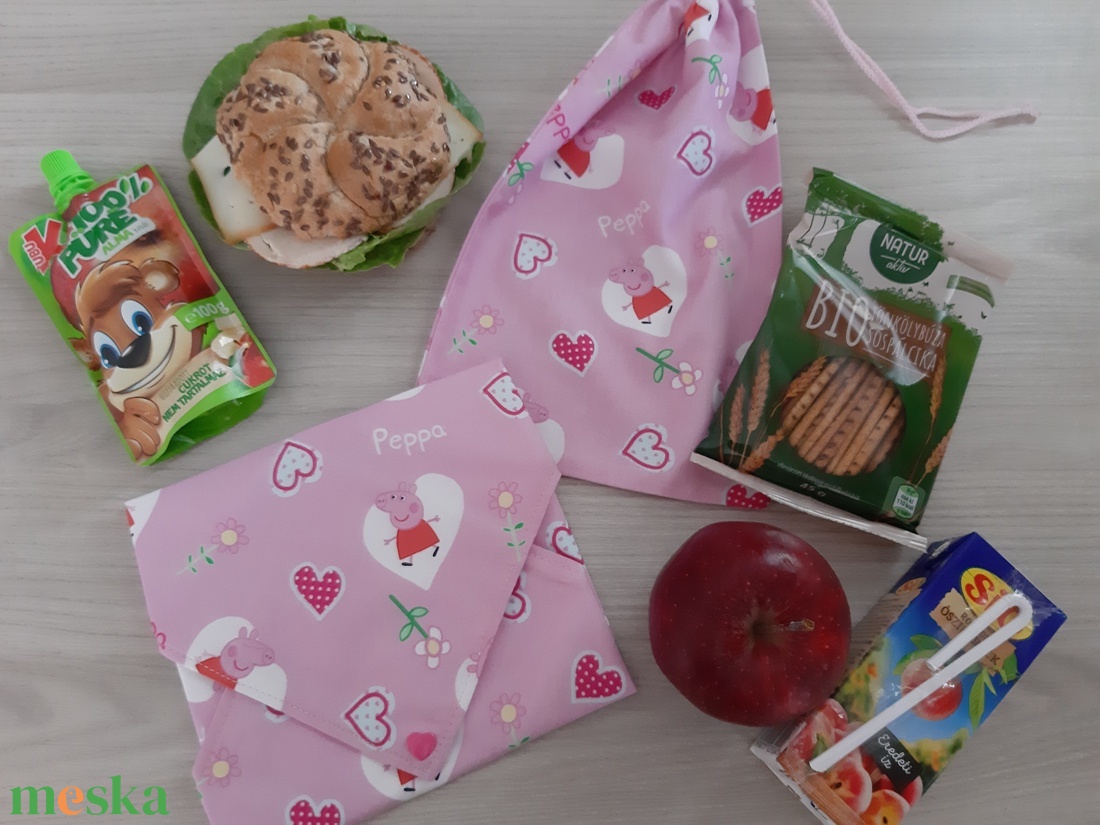 Prémium tízórais szett (2 db-os) gyerekeknek - Peppa, rózsaszín színvilágban - otthon & életmód - konyhafelszerelés, tálalás - konyhai textil - szalvéta - Meska.hu Prémium tízórais szett (2 db-os) gyerekeknek - Peppa, rózsaszín színvilágban - otthon & életmód - konyhafelszerelés, tálalás - konyhai textil - szalvéta - Meska.hu