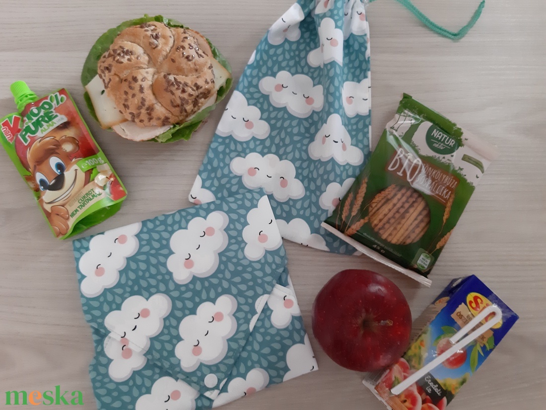 Prémium tízórais szett (2 db-os) gyerekeknek - felhős, türkiz színvilágban - otthon & életmód - konyhafelszerelés, tálalás - konyhai textil - szalvéta - Meska.hu Prémium tízórais szett (2 db-os) gyerekeknek - felhős, türkiz színvilágban - otthon & életmód - konyhafelszerelés, tálalás - konyhai textil - szalvéta - Meska.hu