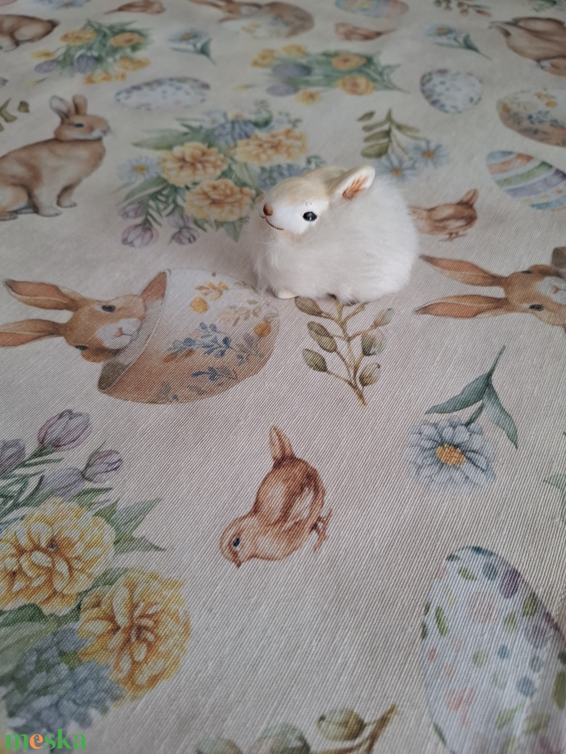 Húsvéti asztalközép nyuszkós, pasztelles színvilágban - otthon & életmód - konyhafelszerelés, tálalás - tálalás - tálalás - Meska.hu