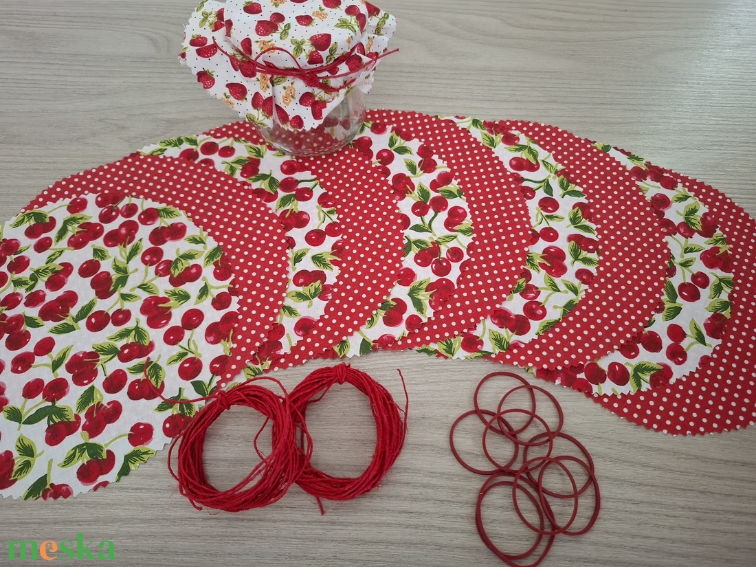 Befőttes tető szett - 10 db-os, meggyes és piros alapon pötyis variáció (meggy, cseresznye) - otthon & életmód - konyhafelszerelés, tálalás - konyhai textil - edényfogó & edényfedő - Meska.hu Befőttes tető szett - 10 db-os, meggyes és piros alapon pötyis variáció (meggy, cseresznye) - otthon & életmód - konyhafelszerelés, tálalás - konyhai textil - edényfogó & edényfedő - Meska.hu