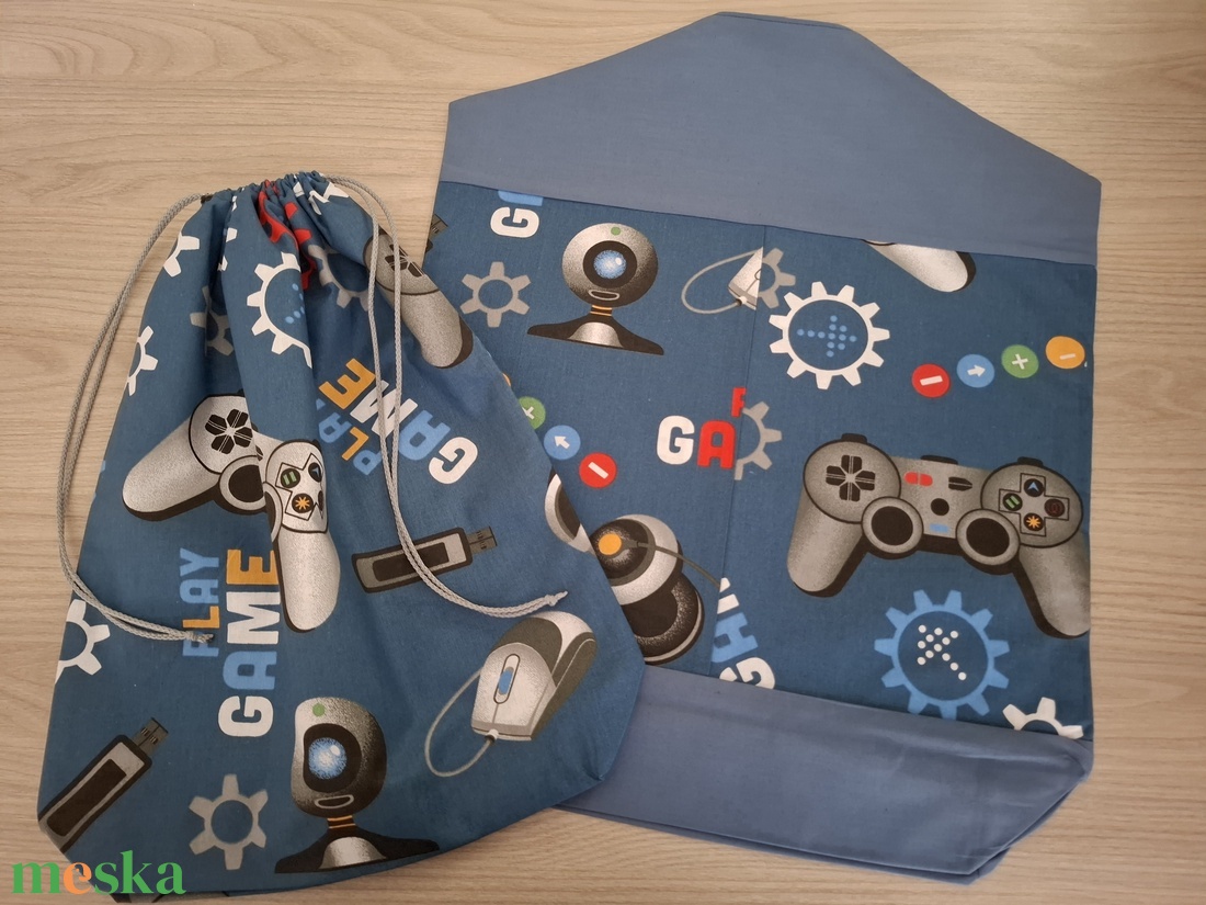 Ovis vagy bölcsis zsák és tornazsák szett kispasiknak - gamer, kék színvilágban - játék & sport - ovis felszerelés - ovis szett (zsák és tornazsák) - Meska.hu Ovis vagy bölcsis zsák és tornazsák szett kispasiknak - gamer, kék színvilágban - játék & sport - ovis felszerelés - ovis szett (zsák és tornazsák) - Meska.hu