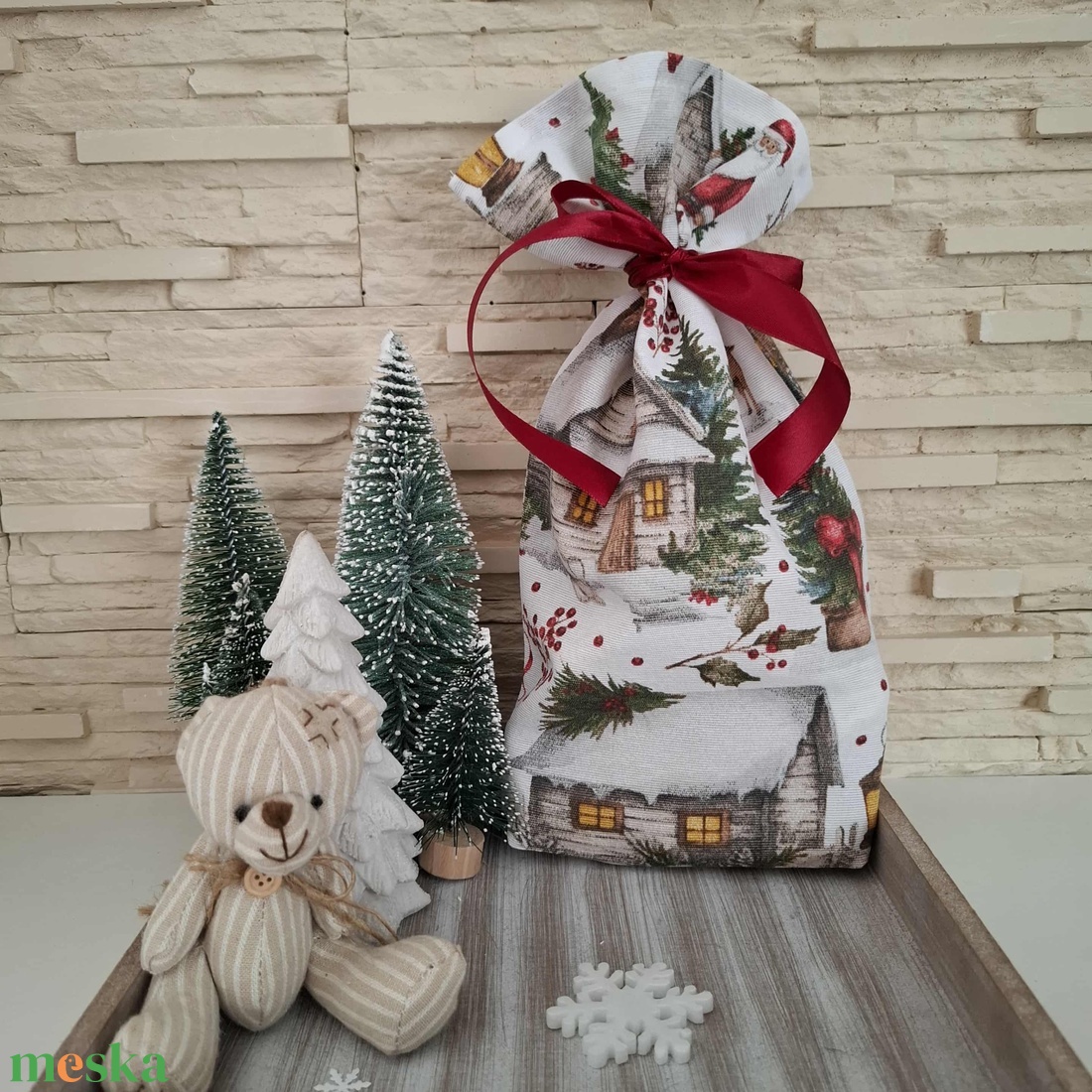 Mikulás zsák - ünnepi táj - karácsony - mikulás - mikulás zsák - Meska.hu
