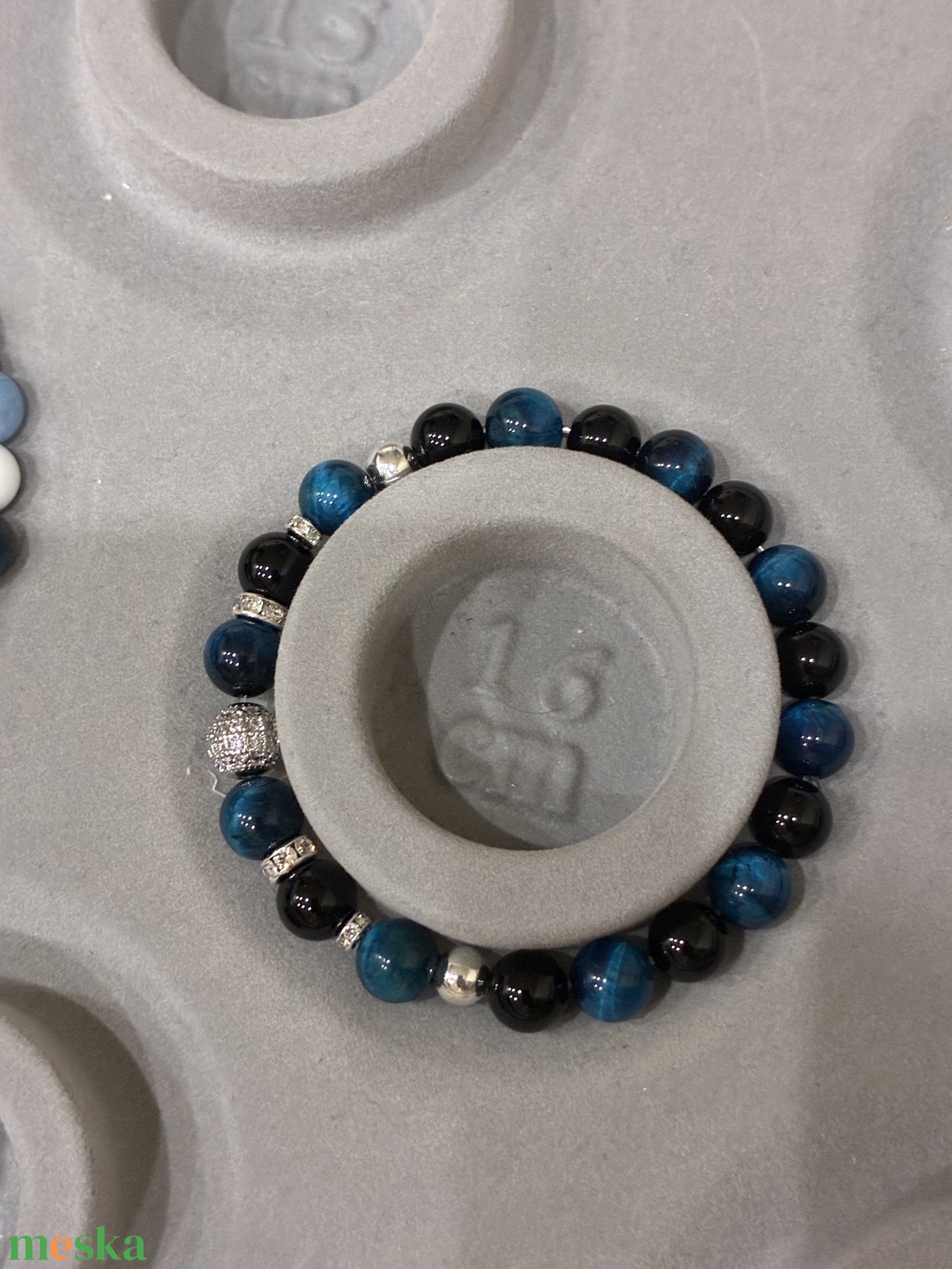 Tigrisszem-achát ásvány karkötő - ékszer - karkötő - ásványkarkötő - Meska.hu