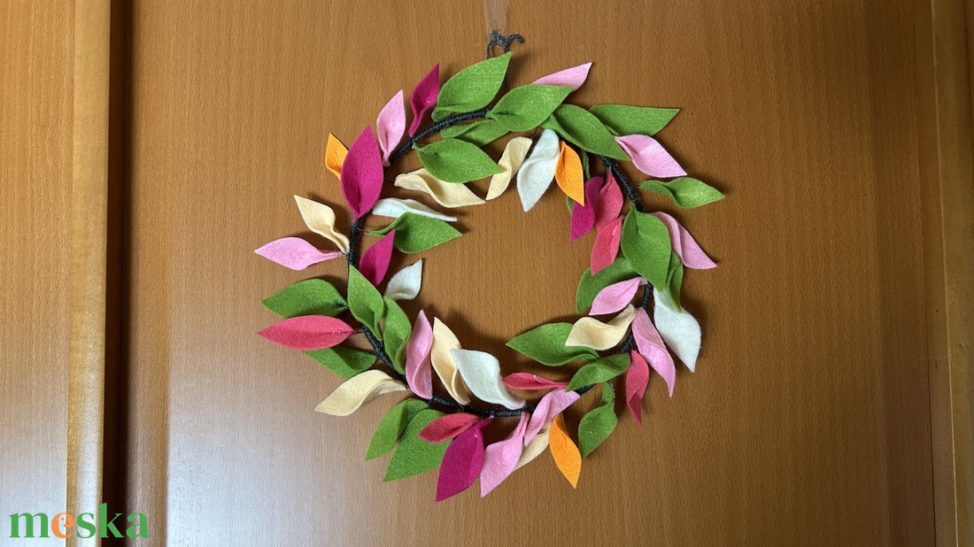 Tavaszi koszorú - otthon & életmód - dekoráció - ajtó- és ablak dekoráció - ajtódísz & kopogtató - Meska.hu