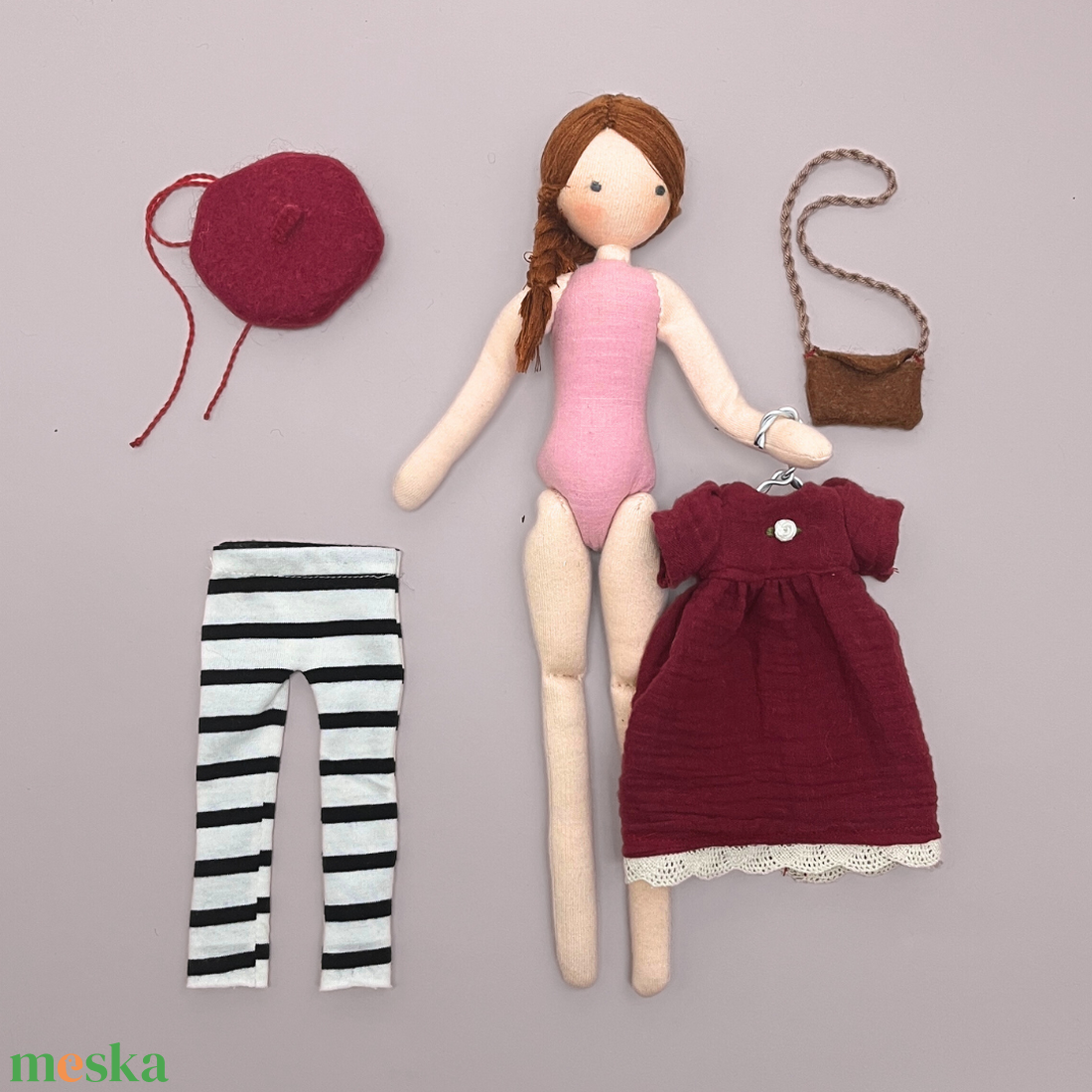 Bogi Baba - Francia szett - játék & sport - baba & babaház - öltöztethető baba - Meska.hu Bogi Baba - Francia szett - játék & sport - baba & babaház - öltöztethető baba - Meska.hu