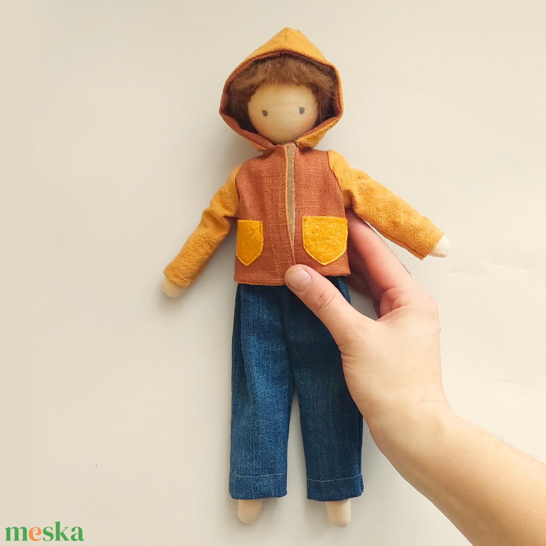 Boti Baba - Kapucnis kabát - játék & sport - baba & babaház - öltöztethető baba - Meska.hu