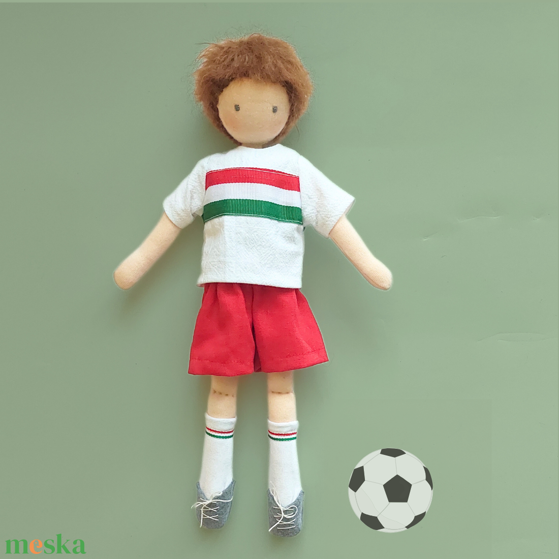 Boti Baba - Focista szett - játék & sport - baba & babaház - öltöztethető baba - Meska.hu