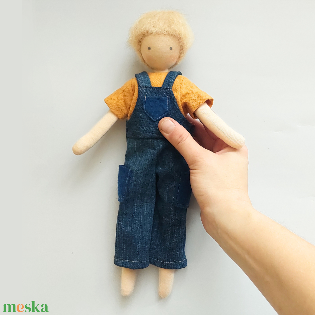 Boti Baba - Kantáros nadrág - játék & sport - baba & babaház - öltöztethető baba - Meska.hu