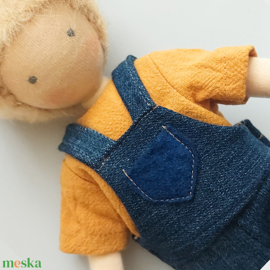 Boti Baba - Kantáros nadrág - játék & sport - baba & babaház - öltöztethető baba - Meska.hu