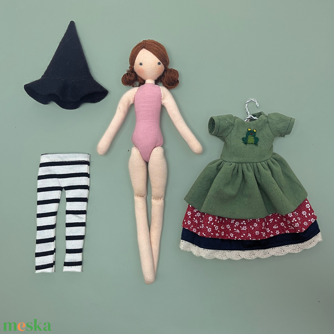 Barna hajú Bogi Baba ruha nélkül - játék & sport - baba & babaház - öltöztethető baba - Meska.hu