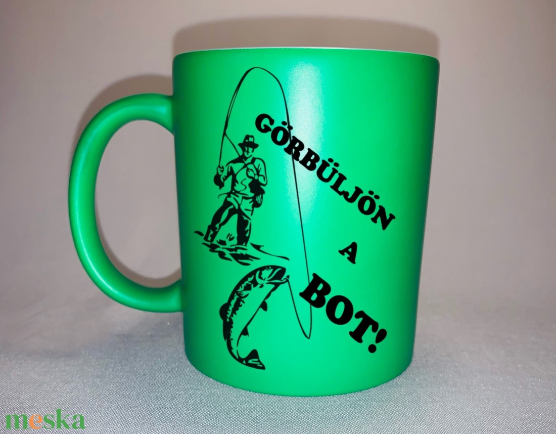 Horgász bögre - otthon & életmód - konyhafelszerelés, tálalás - tálalás - bögre & csésze - Meska.hu