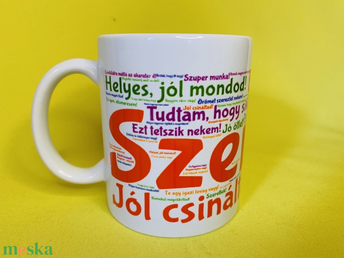 50 pozitív megerősítő mondat bögre - otthon & életmód - konyhafelszerelés, tálalás - tálalás - bögre & csésze - Meska.hu