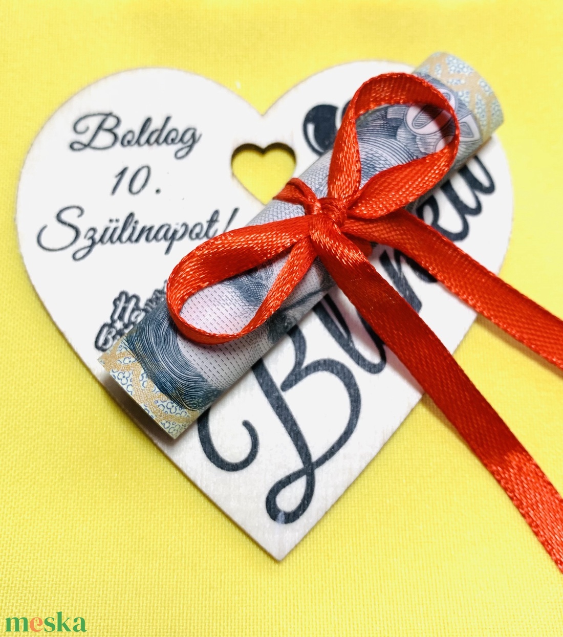 Pénzátadó szív - otthon & életmód - dekoráció - dísztárgy - Meska.hu