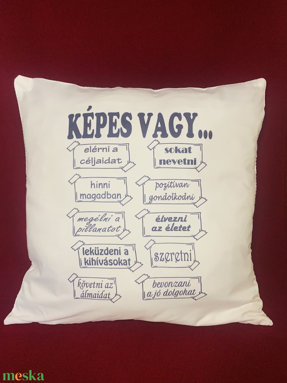 Egyedi nyomtatott párna - otthon & életmód - lakástextil - párna & párnahuzat - díszpárna (belsővel együtt) - Meska.hu