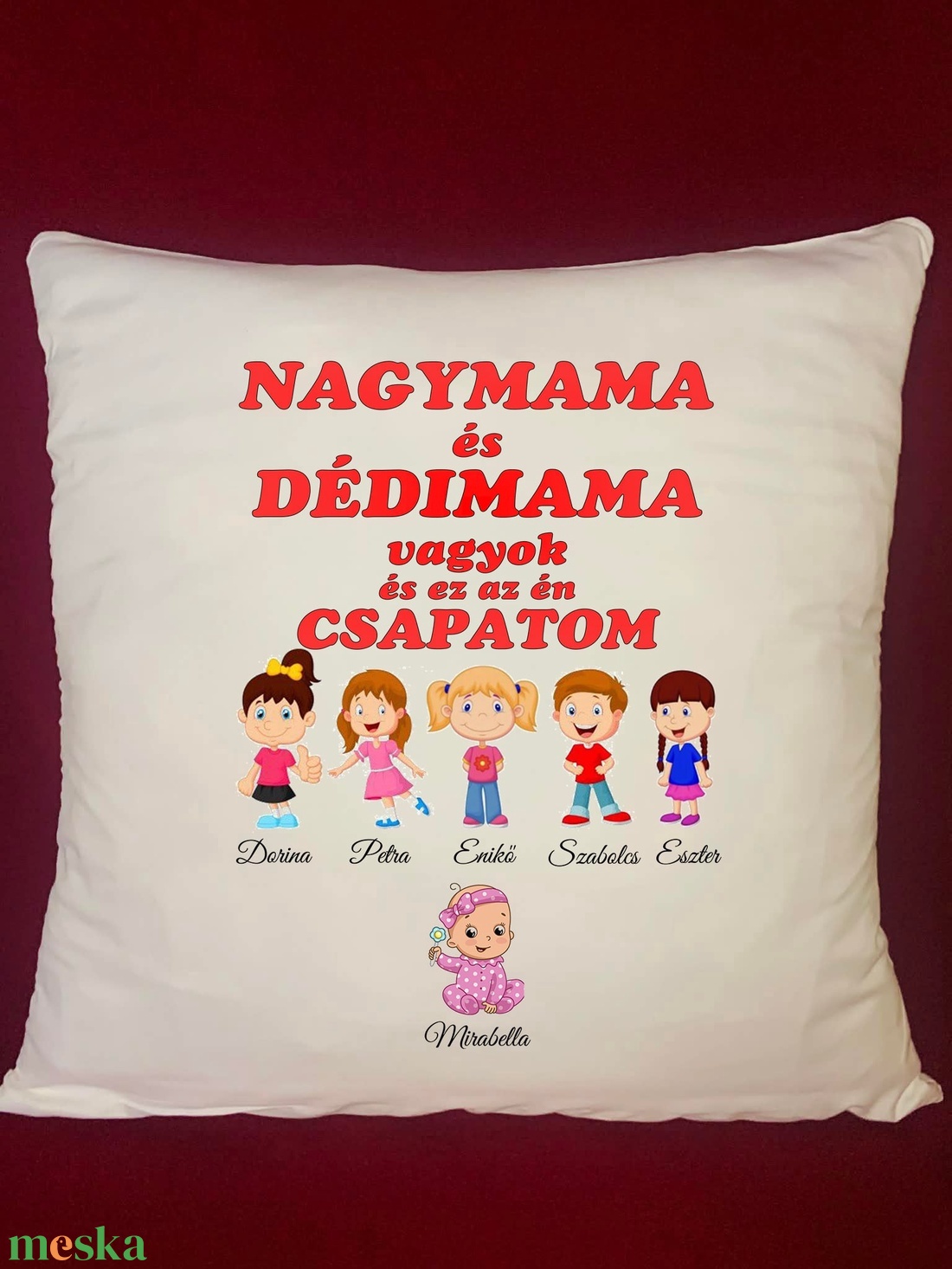 Egyedi nyomtatott párna - otthon & életmód - lakástextil - párna & párnahuzat - díszpárna (belsővel együtt) - Meska.hu
