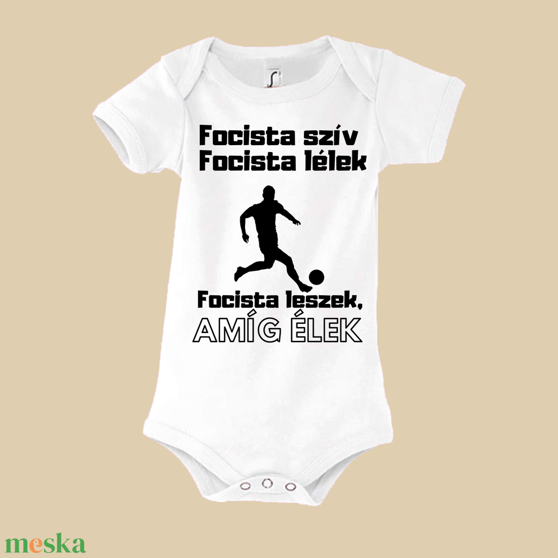 Focista szív baba body - baba - mama - babaruházat - baba body - Meska.hu