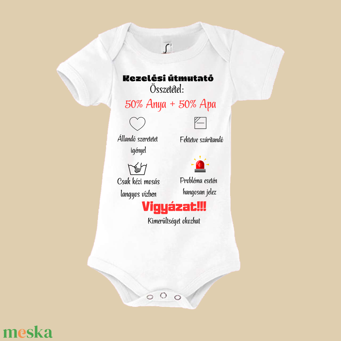 Kezelési útmutató baba Bódy - baba - mama - babaruházat - baba body - Meska.hu