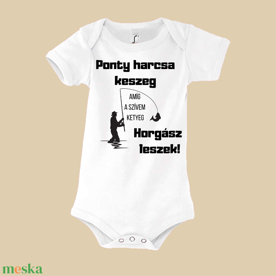 Ponty, harcsa, keszeg baba body - baba - mama - babaruházat - baba body - Meska.hu