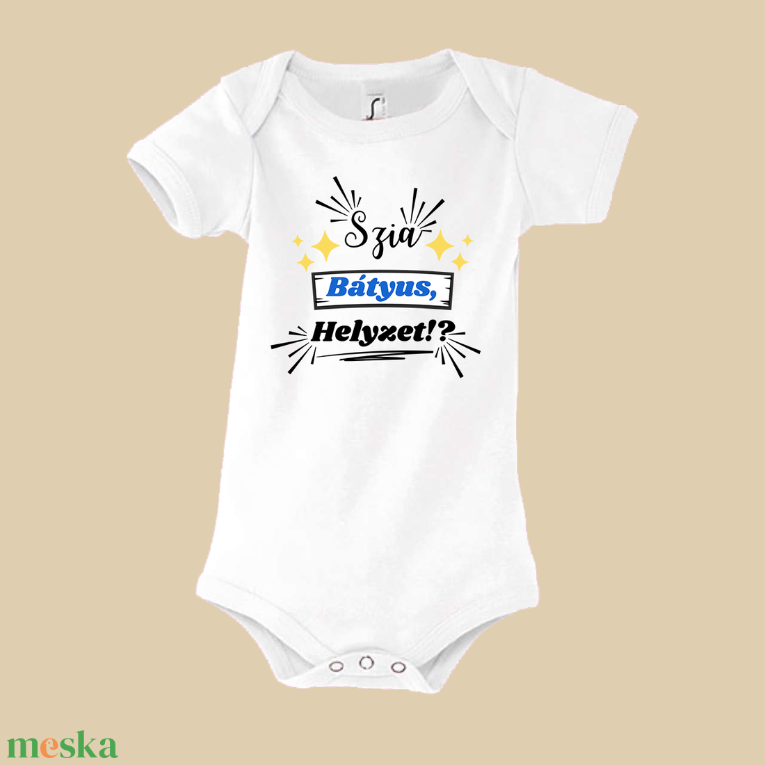 Szia bátyus helyzet baba Bódy - baba - mama - babaruházat - baba body - Meska.hu