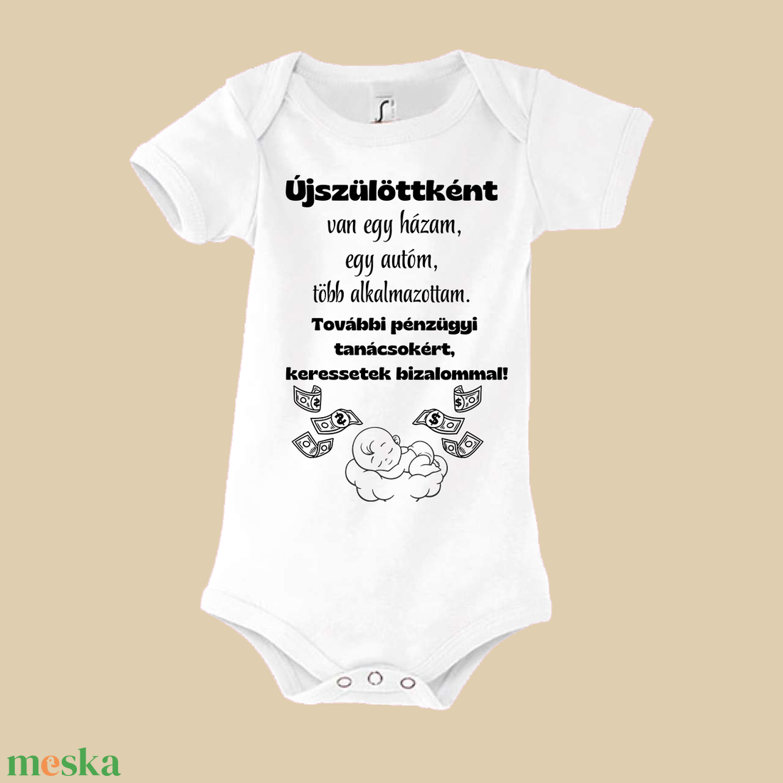 Újszülöttként baba body - baba - mama - babaruházat - baba body - Meska.hu