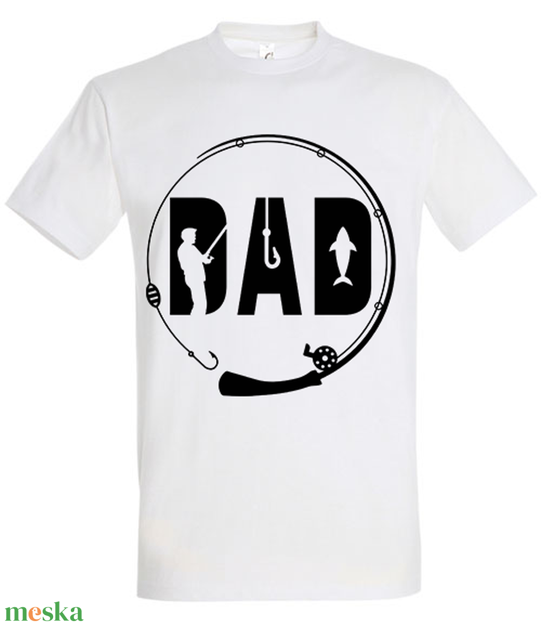 DAD horgász, póló - ruha & divat - férfi ruha - póló - Meska.hu