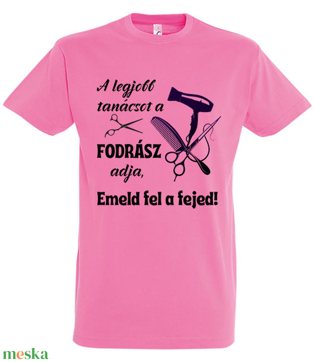 A legjobb tanácsot mindig a fodrász adja, póló - ruha & divat - női ruha - póló, felső - Meska.hu