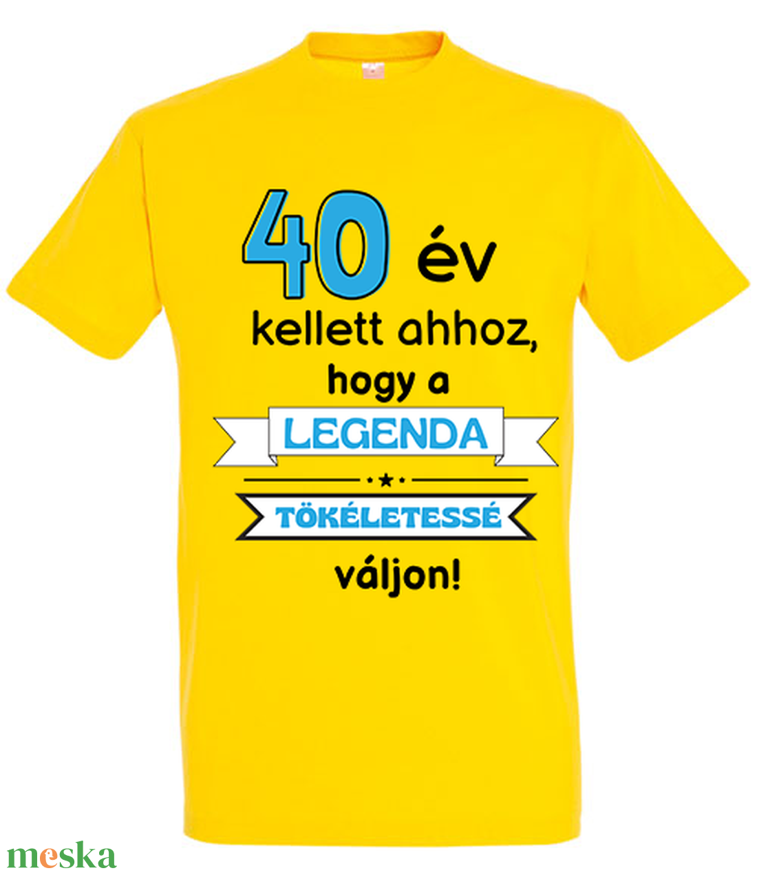 40 év kellett ahhoz, póló - ruha & divat - férfi ruha - póló - Meska.hu