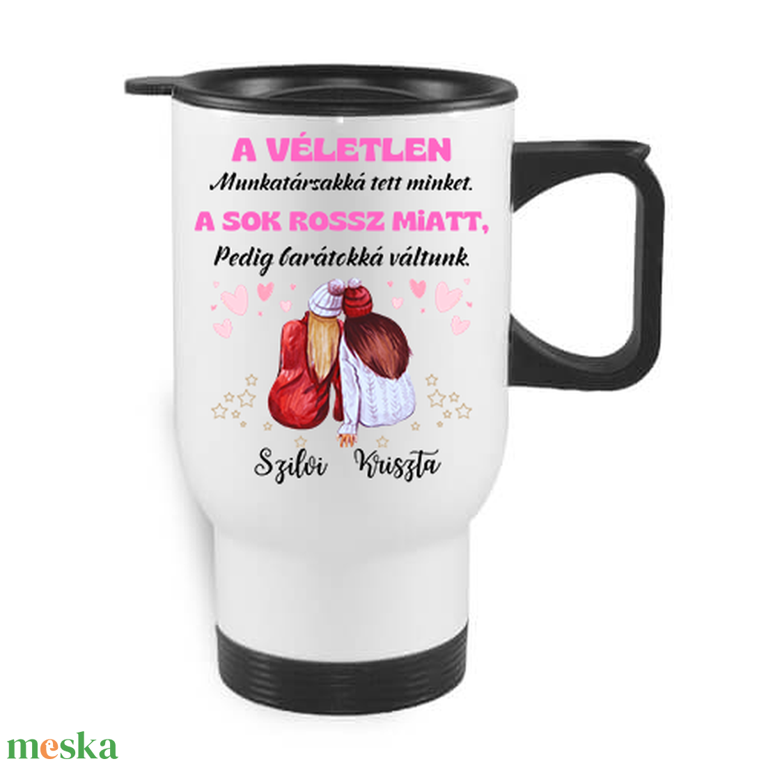 A véletlen munkatársakká, autós termo bögre - otthon & életmód - konyhafelszerelés, tálalás - tálalás - bögre & csésze - Meska.hu