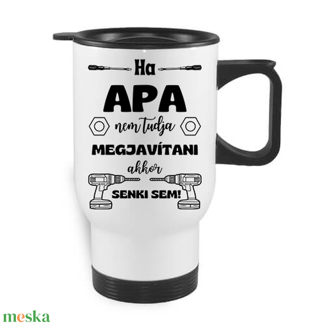 Ha apa nem tudja, autós termo bögre - otthon & életmód - konyhafelszerelés, tálalás - tálalás - bögre & csésze - Meska.hu