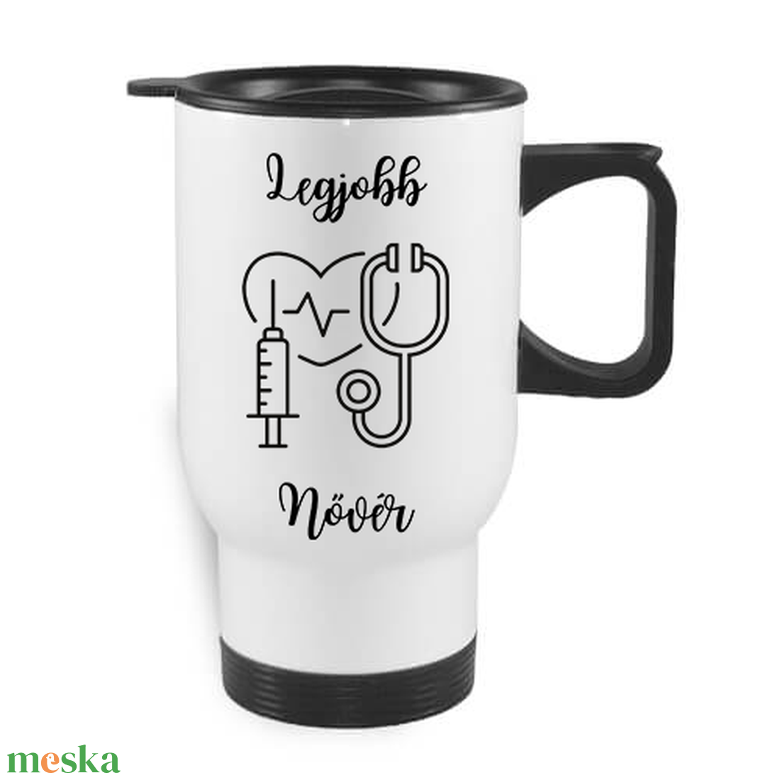 Legjobb nővér, termo autós bögre - otthon & életmód - konyhafelszerelés, tálalás - tálalás - bögre & csésze - Meska.hu