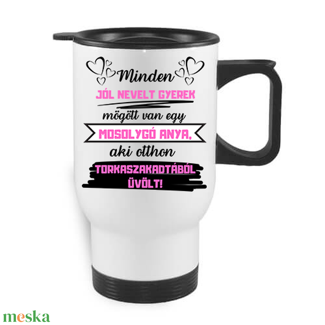 Minden jólnevelt gyerek, termo autós bögre - otthon & életmód - konyhafelszerelés, tálalás - tálalás - bögre & csésze - Meska.hu