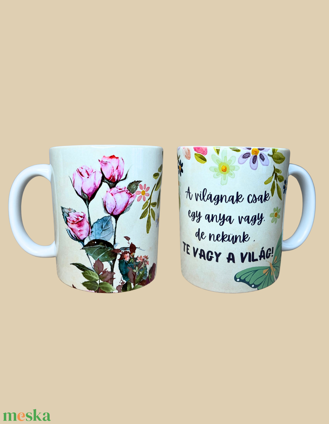 A világnak csak egy anya vagy, bögre - otthon & életmód - konyhafelszerelés, tálalás - tálalás - bögre & csésze - Meska.hu