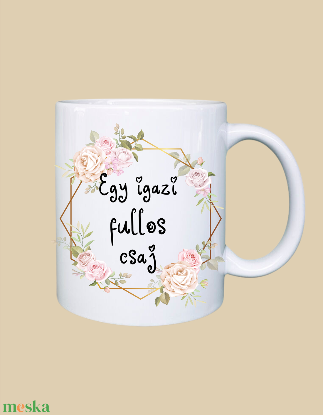 Egy igazi fullos csaj, bögre - otthon & életmód - konyhafelszerelés, tálalás - tálalás - bögre & csésze - Meska.hu