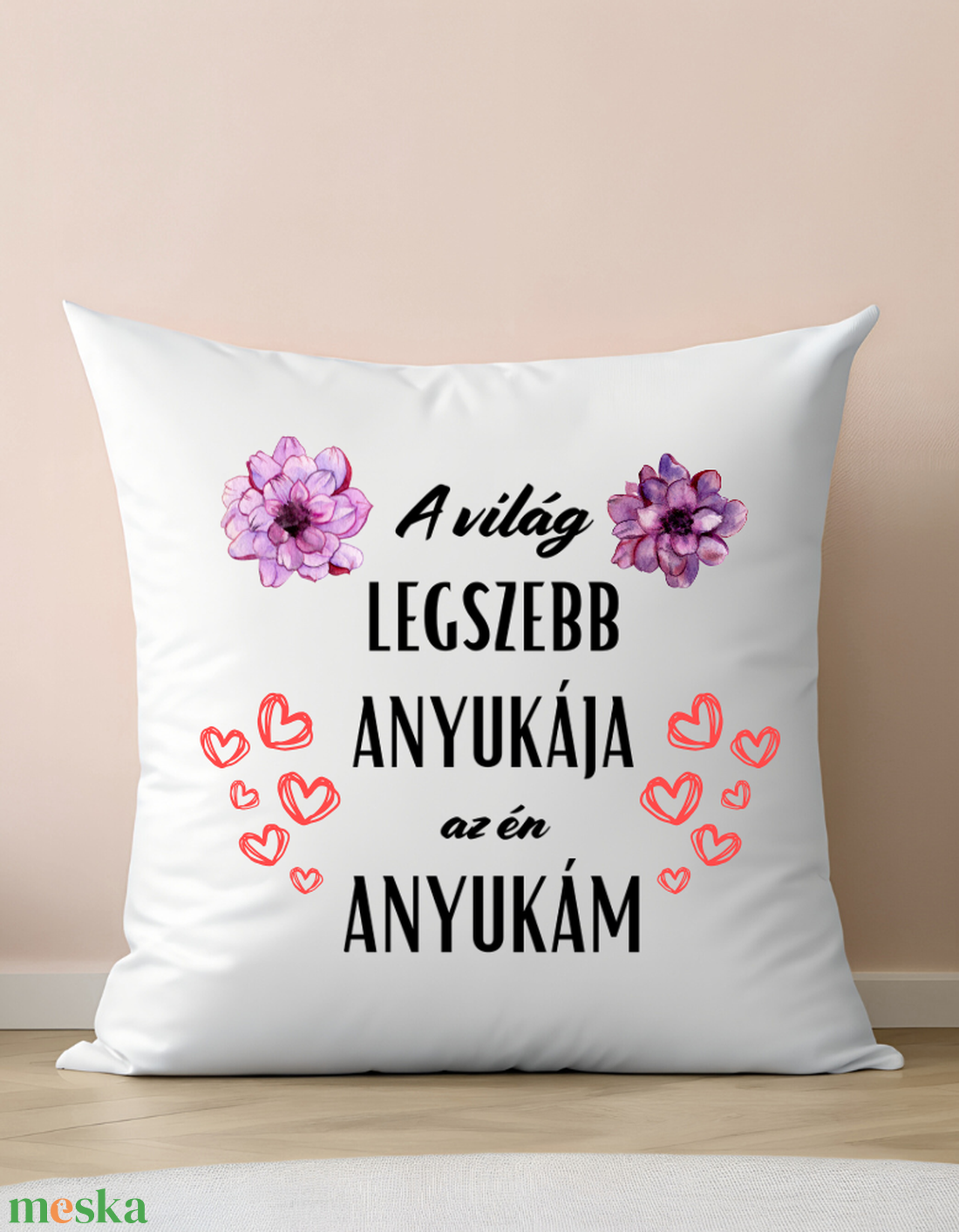 A világ legszebb anyukája - otthon & életmód - lakástextil - párna & párnahuzat - díszpárnahuzat - Meska.hu