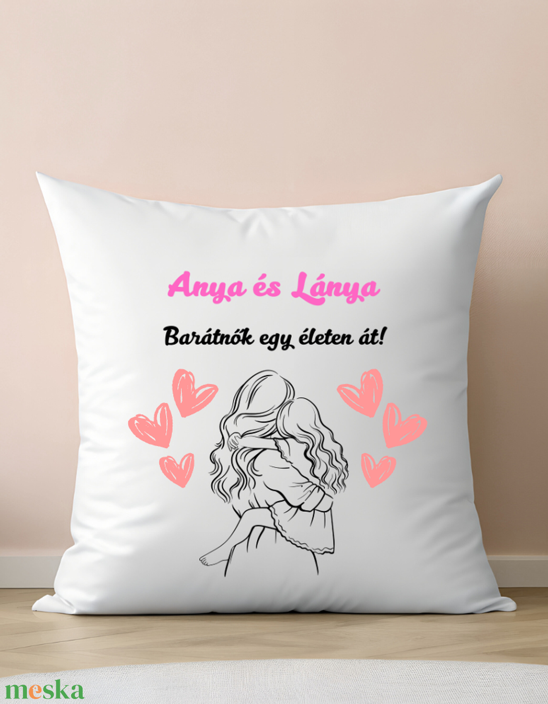 Anya és lánya - otthon & életmód - lakástextil - párna & párnahuzat - díszpárna (belsővel együtt) - Meska.hu