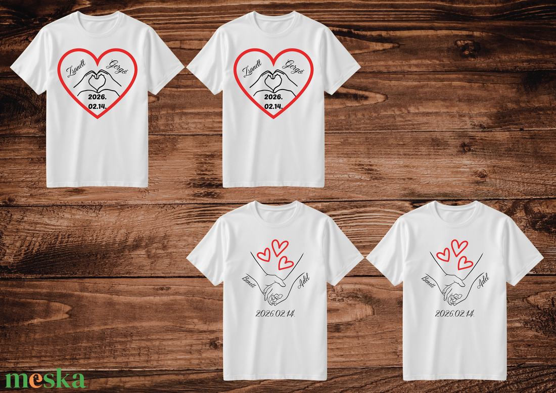 Kézfogós póló szett - ruha & divat - férfi ruha - póló - Meska.hu