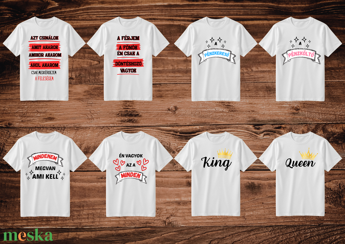 Kézfogós póló szett - ruha & divat - férfi ruha - póló - Meska.hu