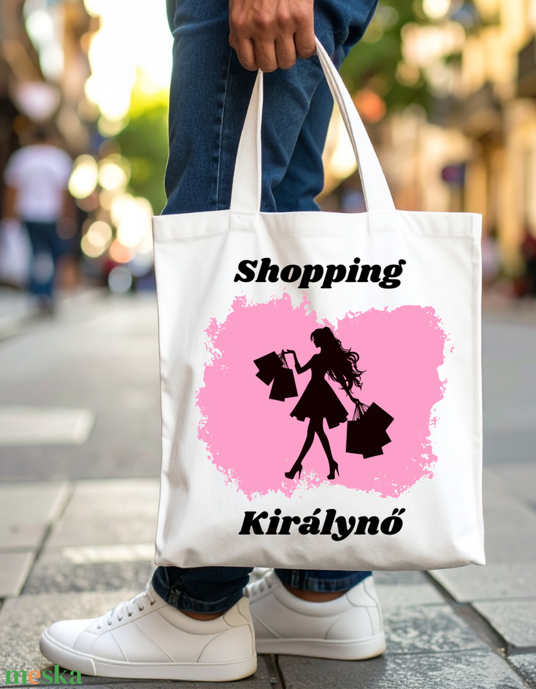 Vászonszatyor bármilyen szöveggel és képpel - táska & tok - bevásárlás & shopper táska - shopper, textiltáska, szatyor - Meska.hu