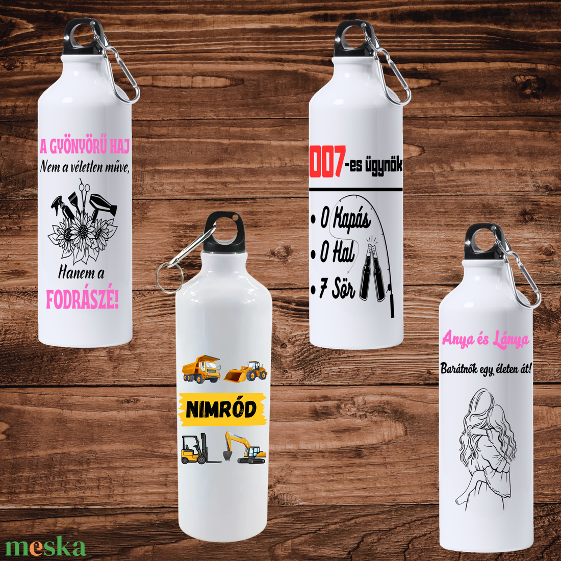 Palack bármilyen szöveggel és képpel - otthon & életmód - konyhafelszerelés, tálalás - italos kellékek - kulacsok - Meska.hu