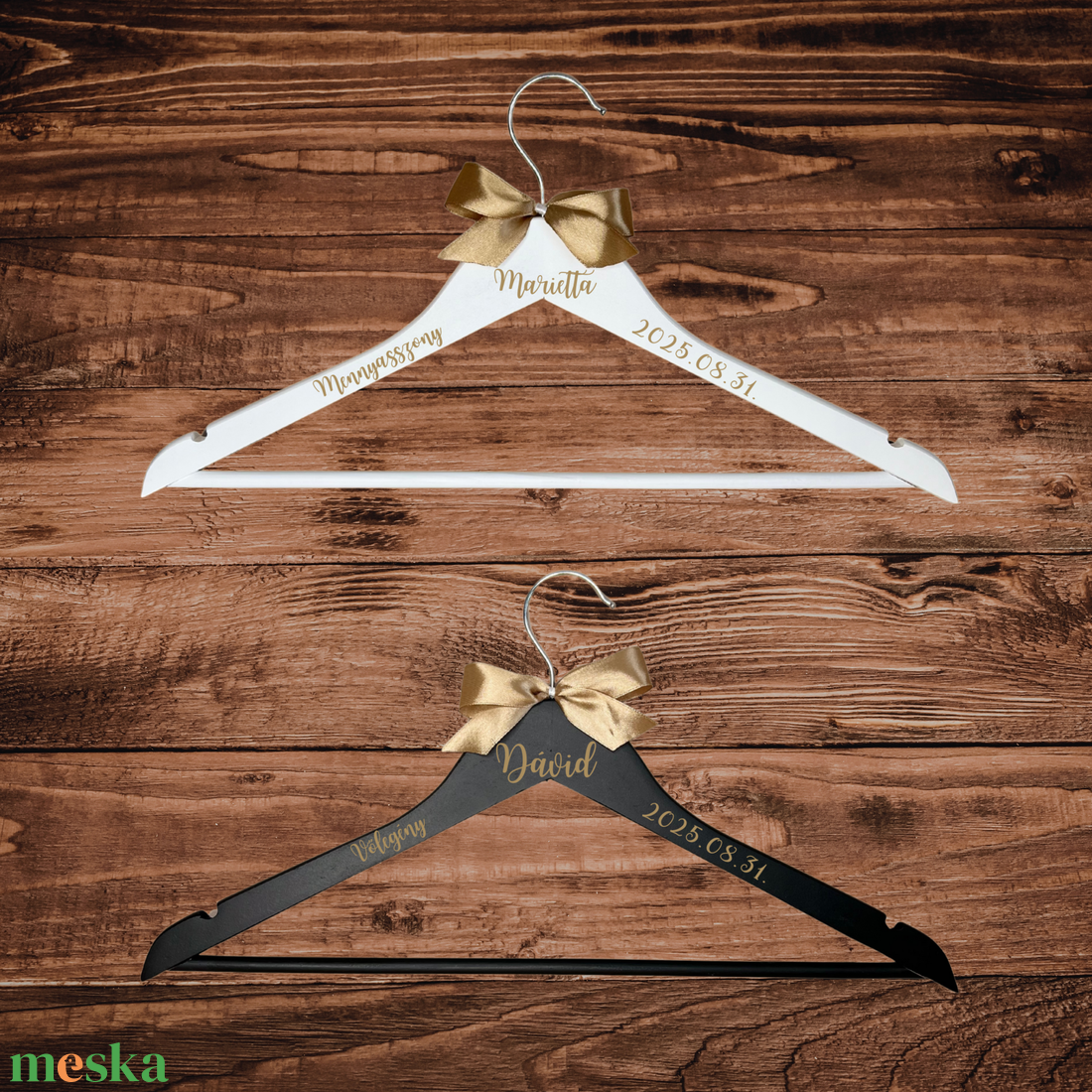 Esküvői vállfa több színben - esküvő - ruha - vállfa - Meska.hu