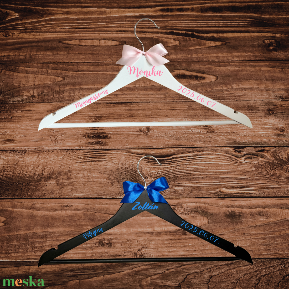 Esküvői vállfa több színben - esküvő - ruha - vállfa - Meska.hu