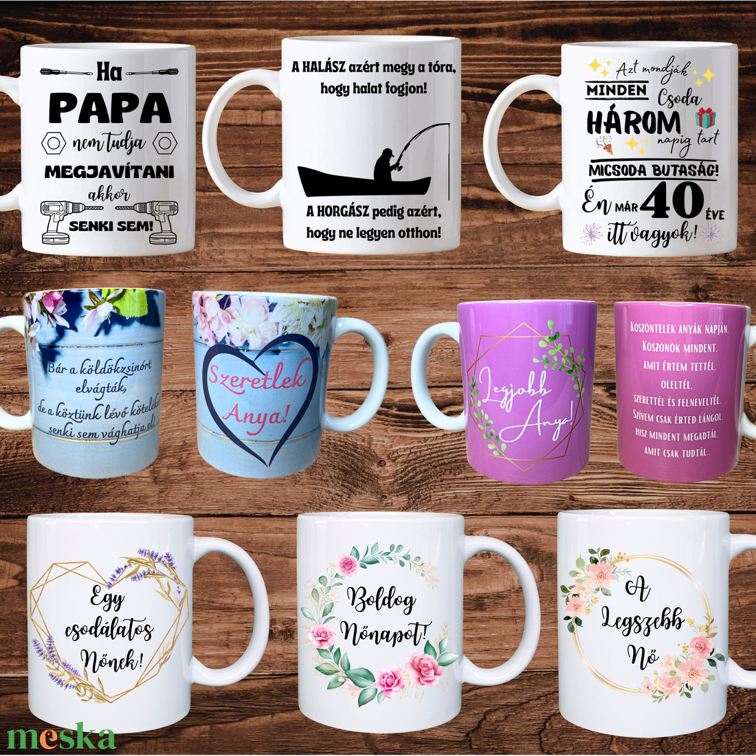 Bögre bármilyen mintával és képpel  - otthon & életmód - konyhafelszerelés, tálalás - tálalás - bögre & csésze - Meska.hu