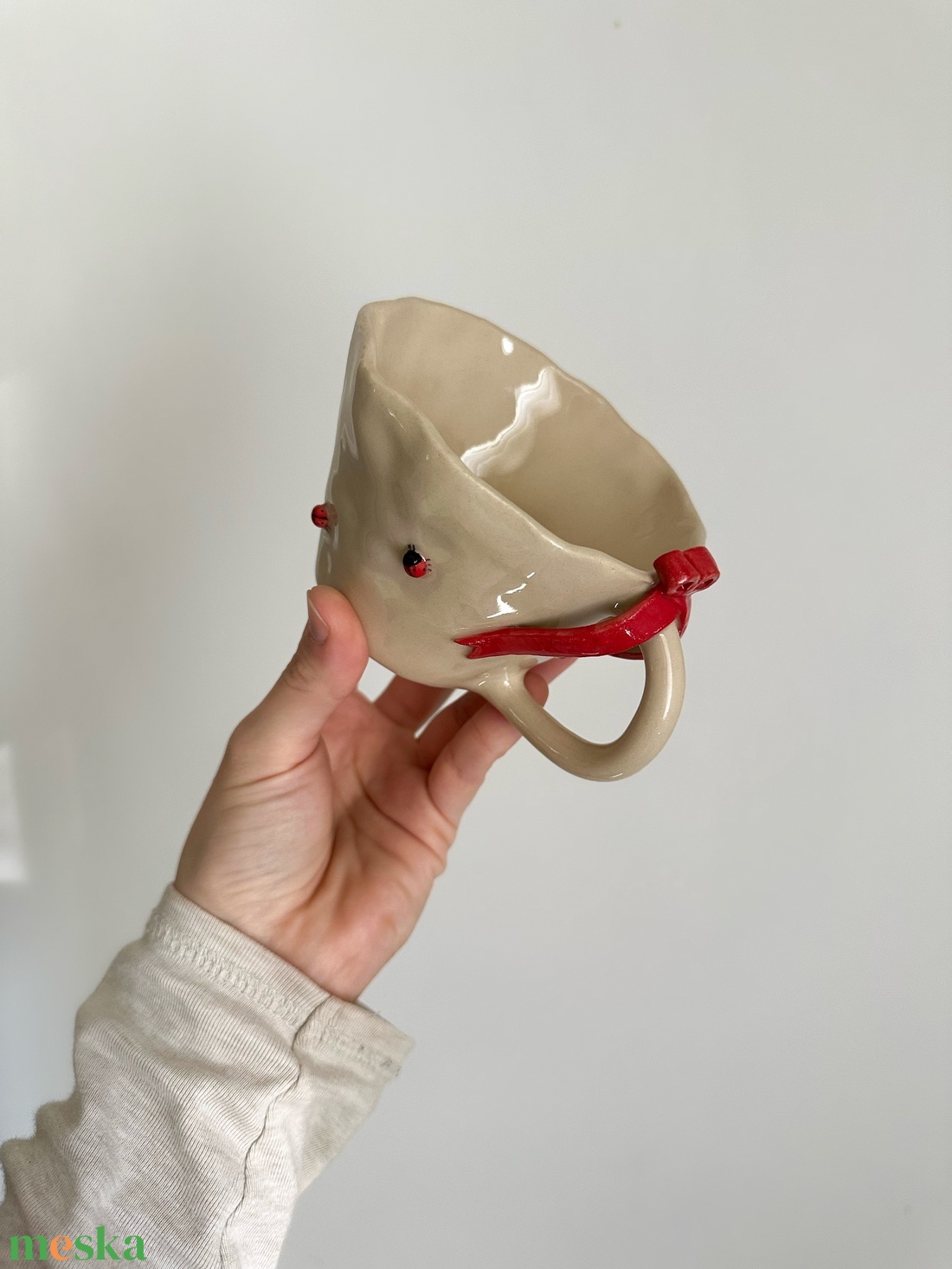 Katicás-masnis bögre - otthon & életmód - konyhafelszerelés, tálalás - tálalás - bögre & csésze - Meska.hu