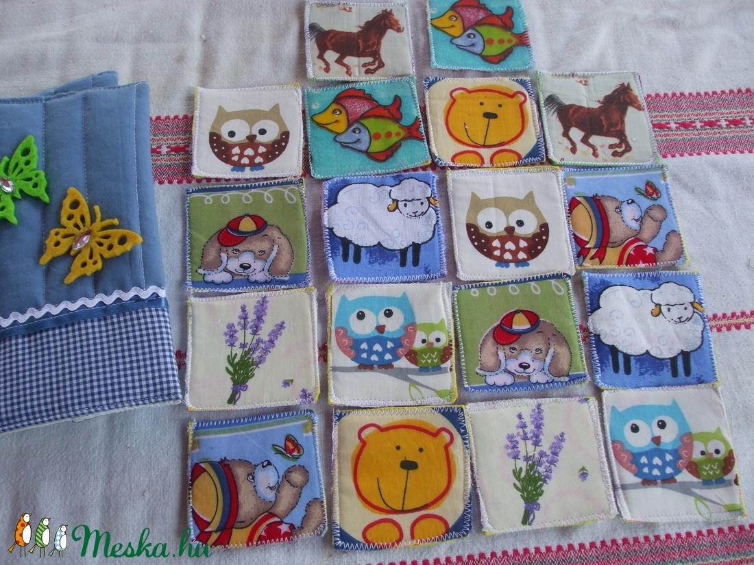 Textil memória játék -  - Meska.hu